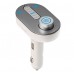 T9 Bluetooth Car Kit FM Transmitter MP3 Player TF Card Wireless Auto FM Radio Adapter with USB Charger-Blue