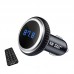 Car Bluetooth HFT Charger Remote Control FM Transmitter Radio MP3 Player Car Kit Support Micro SD Card
