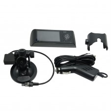 R300 2.7" 140 Degree DC5V Car Video Recorder Vehicle Camera DVR HD 1280x720 Dual Lens Monitor Synchronous Recoding