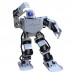 16DOF Robo-Soul H3s Biped Robtic Two-Legged Human Robot Aluminum Frame Kit with Helmet Head Hood - White