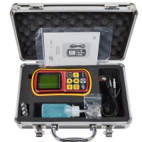 GM100 Portable Digital LCD Ultrasonic Thickness Gauge 1.2-220mm Sound Velocity Meter Tester