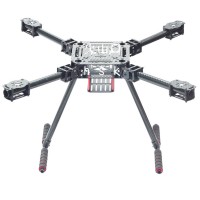 Lji ZD550 550mm 4-Axis Carbon Fiber Quadcopter Frame Umbrella Folding with Landing Gear for FPV