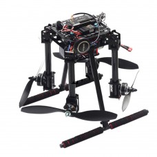 Unassembled Lji ZD550 4-Axis Folding Carbon Fiber Quadcopter Frame Kit w/APM2.8+N8M GPS for FPV RC Multicopter DIY