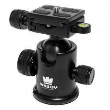 Wiedly W1 3 Swivel Ball Head with Quick Release Plate for Tripod Monopod 5D2 5D3 DSLR Camera