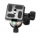 Wieldy W2 Aluminium Alloy Camera Tripod Ballhead with Damping Quick Release Plate for 5D2 DSLR Camera