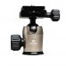 Wieldy W2 Aluminium Alloy Camera Tripod Ballhead with Damping Quick Release Plate for 5D2 DSLR Camera