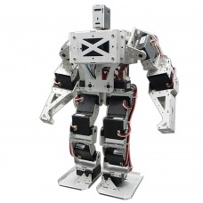 17 DOF Biped Robot Humanoid Anthropomorphic Combat Battle Robot Frame Height 38cm w/Servo