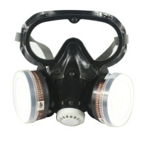 Respirators Dust Mask Gas Mask Safety Glasses w/ 20pcs Cutton for Painting 