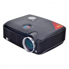 Home Cinema 2500 Lumens Multimedia HD LED Projector 1080P HDMI USB TV DVD Black