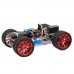 4WD Smart Car Chassis with PM-R3 Multifunction Control Board & PS2 Controller Combo for RC