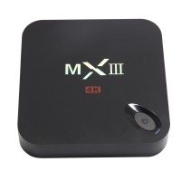 MX III Android 4.4 TV Box Quad Core Mali450 GPU 1G/8GB Media Player Support 4K XBMC DLNA Miracast Airplay Wifi