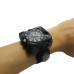 Rechargeable CREE LED Wrist Mechanical Watch Flashlight Outdoor Sports Torch Lamp WristLight with Compass