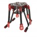 HF600 600mm 6-Axis Carbon Fiber Folding Hexacopter Frame Upgrade Version with GF-L1B Landing Gear for FPV Photography