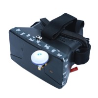 3D Glasses 7V-13V Goggle 4.3" Field Monitor 8 Channels with Fan Antenna for FPV Multicopter