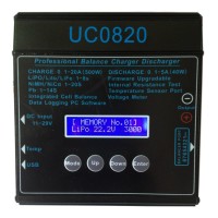 UC8020 DC11V-29V Battery Lipo Digital Balance Charger 1-8S 20A 500W for RC Model
