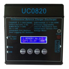 UC8020 DC11V-29V Battery Lipo Digital Balance Charger 1-8S 20A 500W for RC Model