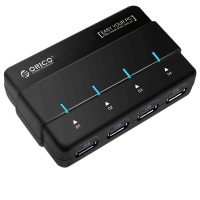 ORICO H4928-U3 Portable Super Speed USB 3.0 4 Ports USB HUB Charger Splitter with Power Adapter for Computer PC