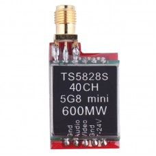 Upgraded TS5828S 5.8G 600mW 40CH Wireless Telemetry Audio Vidio AV Transmitter Tx for FPV Multicopter DJI