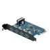 ORICO PVU3-4P High Speed 5Gbps Desktop 4 Port USB3.0 PCI Express Card for Laptop Support Windows Vista