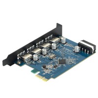 ORICO PVU3-4P High Speed 5Gbps Desktop 4 Port USB3.0 PCI Express Card for Laptop Support Windows Vista