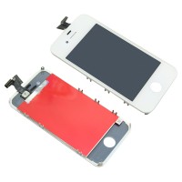 LCD Display Touch Screen Digitizer Assembly with Bezel Frame for Apple iPhone 4 4G Cell Phone White