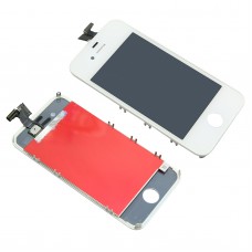 LCD Display Touch Screen Digitizer Assembly with Bezel Frame for Apple iPhone 4 4G Cell Phone White