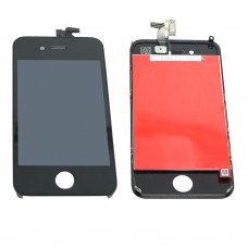 LCD Display Touch Screen Digitizer Assembly with Bezel Frame for Apple iPhone 4 4G Cell Phone Black