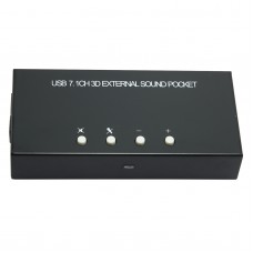 DL-link USB7.1CH 3D External Sound Card Mic Speaker Audio Microphone Converter Adapter for Computer PC