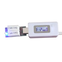 Mini LCD USB Current Voltage Testing Meter Detector Charging Power Capacity Tester+1A Load Resistance