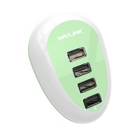 Portable Smart 4 Ports Adapter 5V 2A USB Wall Charger for Travel Phones iPhone iPad