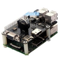 X105 Raspberry Pi Model B+ Expansion Board Adds VGA Output RTC RS232 Serial MicroSD Reader Writer