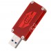 Red USB Power Monitor Tester Measurement Voltage Current Meter High Resolution OLED