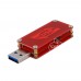 Red USB Power Monitor Tester Measurement Voltage Current Meter High Resolution OLED