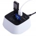 QHE 3 Ports USB HUB Splitter HUB Converter Adapter High-Speed TF SD Card Reader Drive 2T HDD