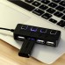 Acasis H012 4 Ports 5Gbps USB3.0 HUB Adapter Splitter for Computer Tablet PC with Switch