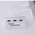 USB HUB Aluminum 5Gpbs USB 3.0 HUB Splitter Adapter USB3.0 HUB USB 3.0 Card Reader Support SD Micro SD TF CF Card