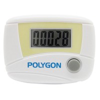 Polygon 2D Digital Electronic Pedometer Running Meter Smart Hand Watch Step Counter