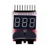 FMS 2-8S Lipo Battery Voltage Tester Low Voltage Alarm Buzzer for Aircraft Helicopter