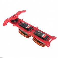 6STARHOBBY High Quality CNC Metal Servo Rudder Mount Set for 2 Servos RC Planes Helicopter