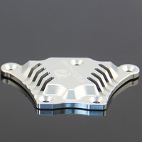 FID Front Upper Chassis Brace Fixed Plate for LOSI 5IVE-T LOSI M Car DIY-Silver