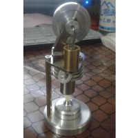 New Hot Air Stirling Engine Model Generator Motor Improved with Alcohol Burner Holder Vertical Stirling Engine