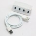 USB3.0 4 Ports Aluminum HUB Aluminum Clamp Adapter Splitter for Mac Pro iMac Laptop PC Computer