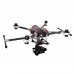 X-CAM STD FQ700X8 PRO 4-Axis Umbralla Folding Carbon Fiber Quadcopter for FPV Multicopter