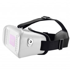 VR Virtual Reality Glasses 3D Video Glasses for 3.5-6.0" Phone Google Cardboard with Bluetooth Controller-White