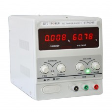 Adjustable Power Supply 60V 5A 110V Precision Variable DC Digital Lab with Clip STP6005