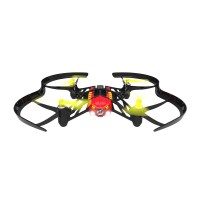 Parrot Airborne Night Drone 4-Axis Quadcopter Minidrone with Dual LED Headlight for FPV-Red