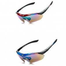 ROBESBON Outdoor Sports MTB Road Mountain Cycling Riding Bicycle Bike UV400 Sun Glasses Eyewear Goggles 5 lens