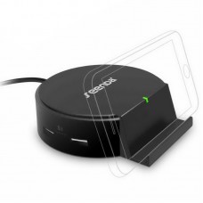 Seenda ICH-S04 25W Round 4 Ports USB Table Charger with Stand for iPhone Android Smart Phones Tablet PC