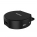 Seenda ICH-S04 25W Round 4 Ports USB Table Charger with Stand for iPhone Android Smart Phones Tablet PC