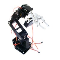 6 DOF Robot Arm+Mechanical Claw+6PCS High Torque Servos + Large Metal Base for DIY